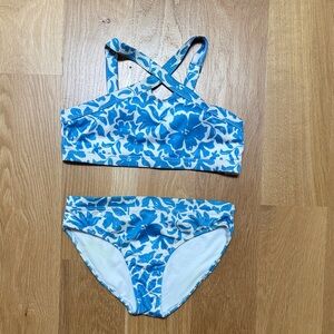 Abercrombie Kids Blue Floral Bikini Set